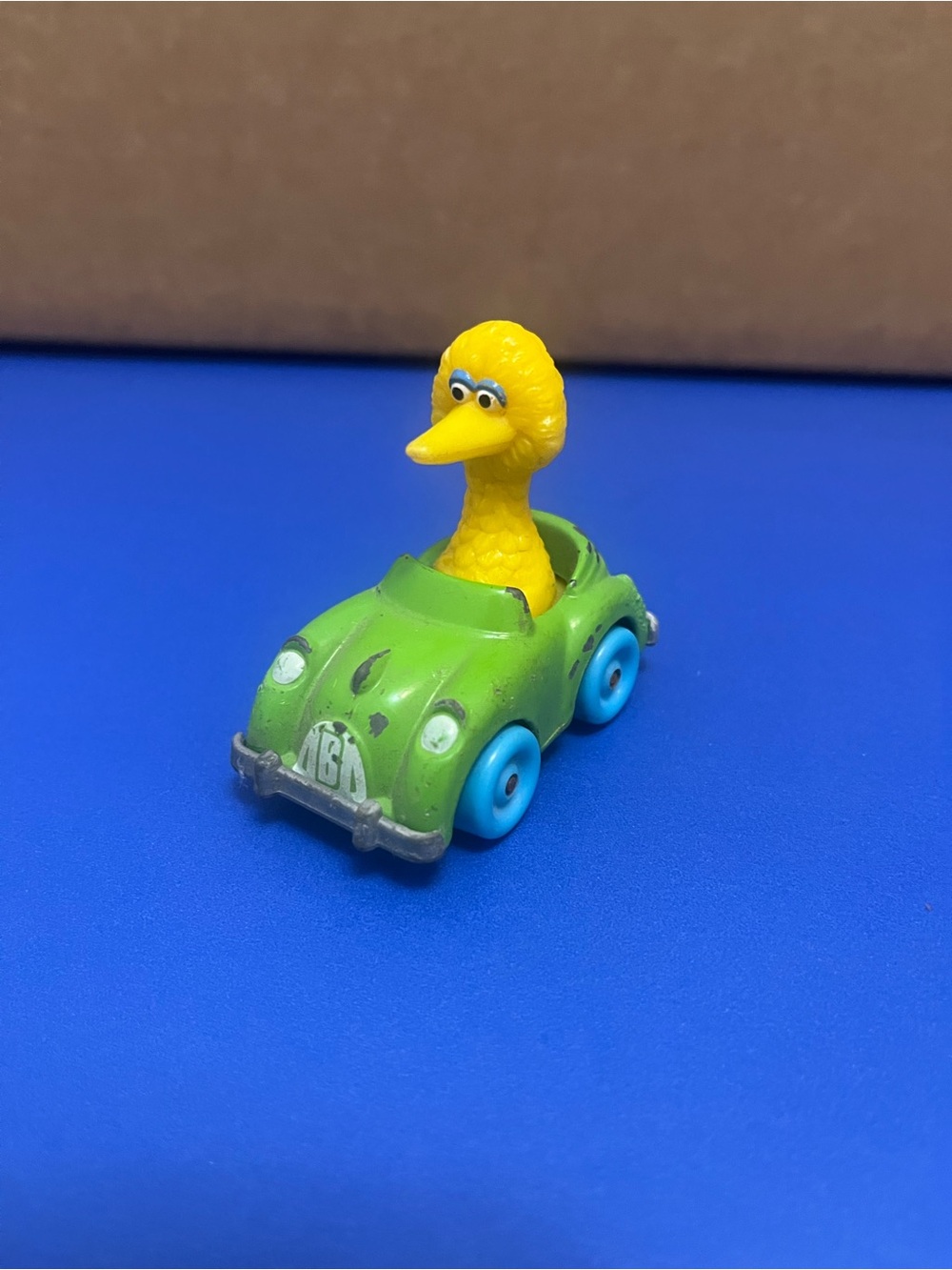 Vintage 1980s Playskool 2.5" Diecast Sesame Street Big Bird Car